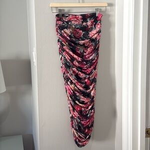 Midi floral express skirt size small express